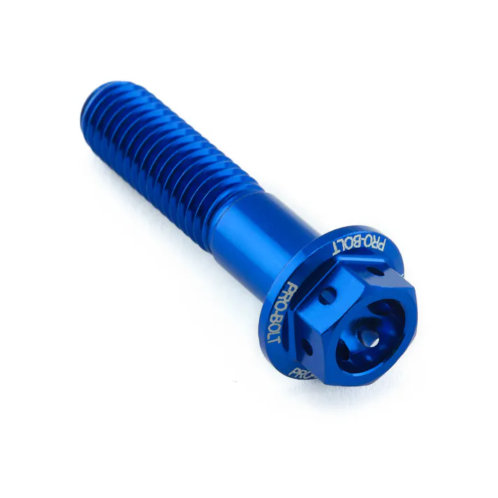 Pro-Bolt プロボルト アルミニウム フランジヘックスヘッドボルト M8x(1.25mm)x35mm レーススペック エッチング (LHX835RE) LHX835RBE (CDC)【ネット注文限定・別送品】