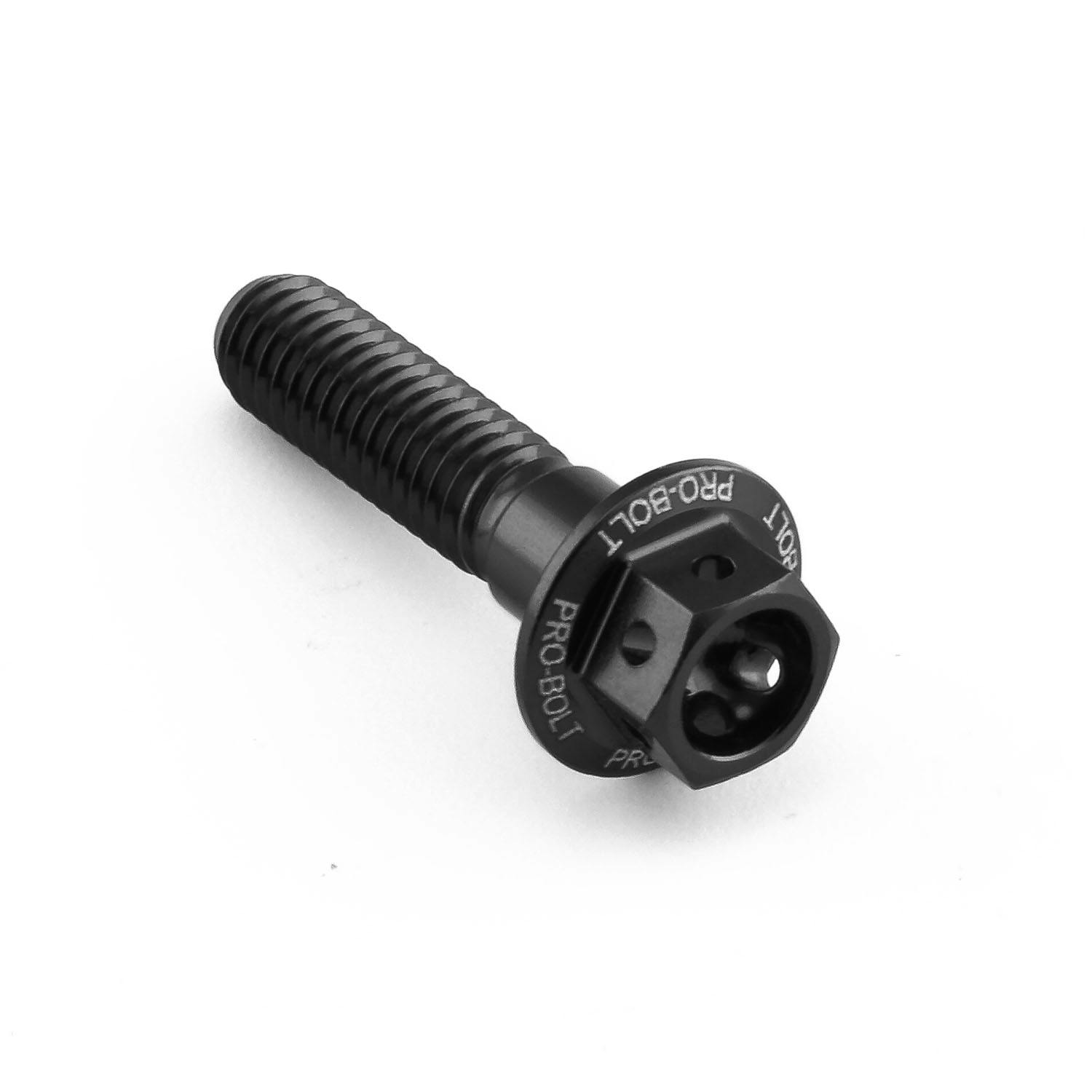 Pro-Bolt プロボルト アルミニウム ショルダーボルト M6x(1.00mm)x25mm レーススペック エッチング (LSFLHX625RE) LSFLHX625RBKE (CDC)【ネット注文限定・別送品】
