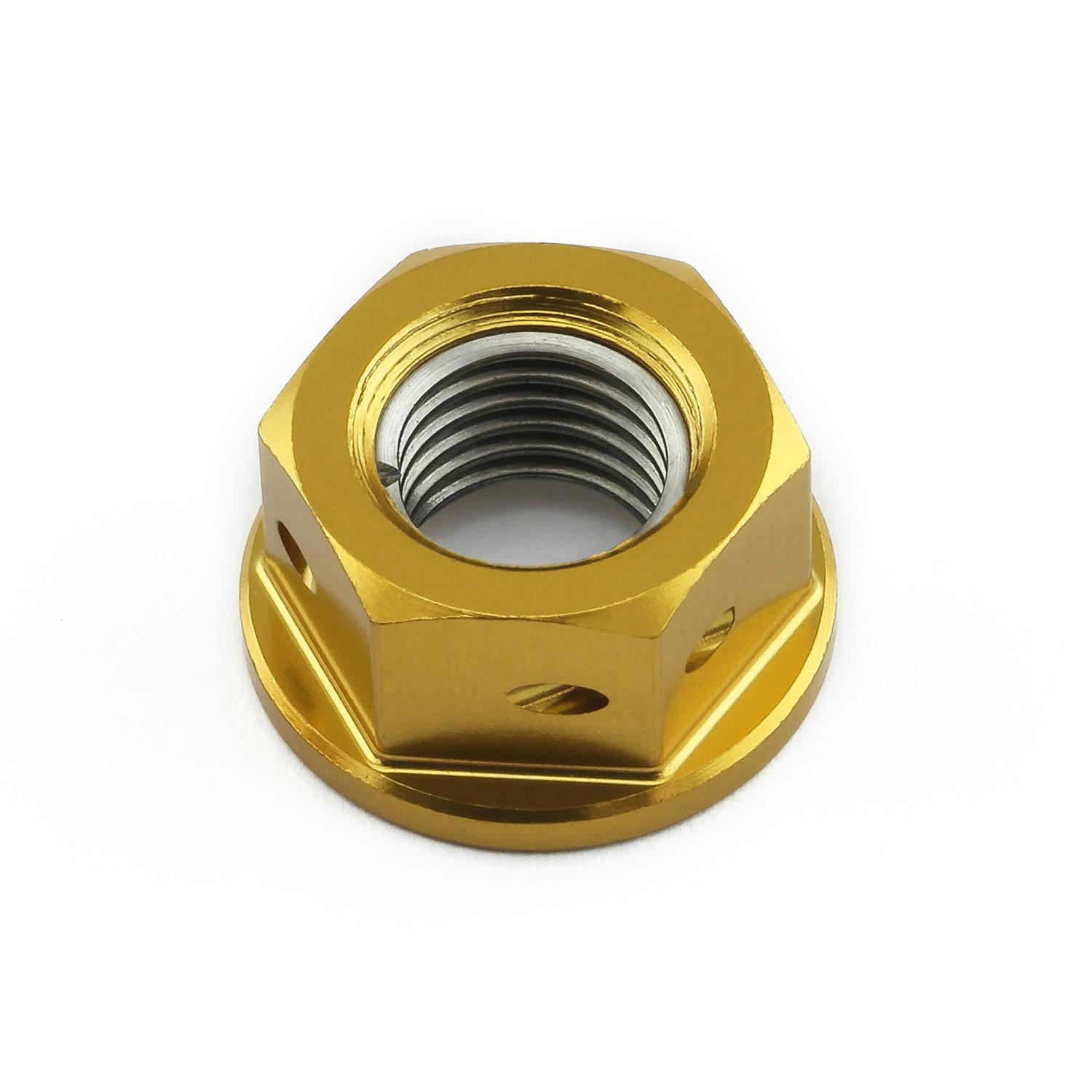 Pro-Bolt プロボルト アルミニウム スプロケットナット M10x(1.25mm) ドリルド (LSPN10D) LSPN10DG (CDC) その他(ボルト) Pro-Bolt プロボルト アルミニウム スプロケットナット M10x(1.25mm) ドリルド (LSPN10D) LSPN10DG (CDC) その他(ボルト)