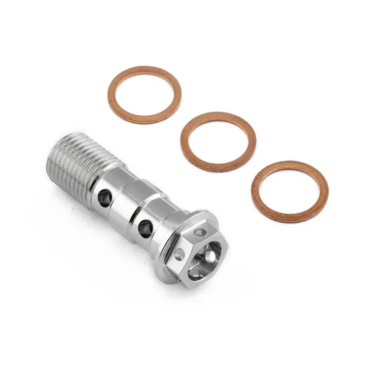 Pro-Bolt プロボルト Stainless Steel Double Banjo Bolt M10x(1.00mm) Race Spec LSSBANJOD10FR (CDC)【ネット注文限定・別送品】