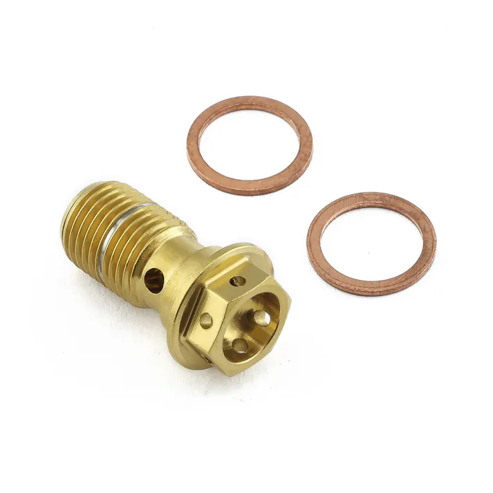 Pro-Bolt プロボルト Stainless Steel Single Banjo Bolt Front Caliper Race Spec (1.00mm) LSSBANJOS10FRZ1G (CDC)【ネット注文限定・別送品】