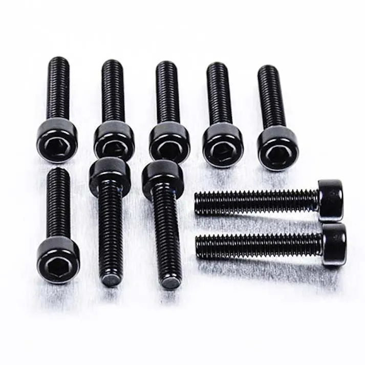 Pro-Bolt プロボルト アルミニウム ソケットキャップボルト M4x(0.70mm)x20mm 10個入りパック (PB420-10) PB420-10BK (CDC)【ネット注文限定・別送品】