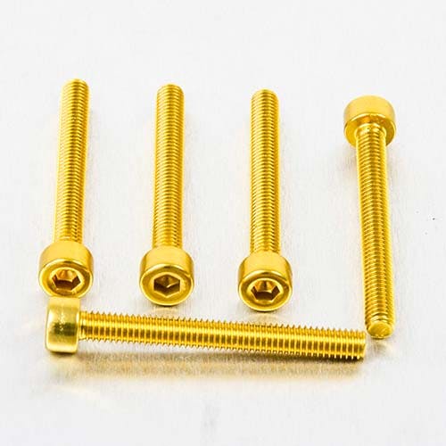 Pro-Bolt プロボルト アルミニウム ソケットキャップボルト M4x(0.70mm)x35mm 5個入りパック (PB435-5) PB435-5G (C その他(ボルト) Pro-Bolt プロボルト アルミニウム ソケットキャップボルト M4x(0.70mm)x35mm 5個入りパック (PB435-5) PB435-5G (C その他(ボルト)