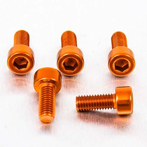 Pro-Bolt プロボルト アルミニウム ソケットキャップボルト M5x(0.80mm)x12mm 5個入りパック (PB512-5) PB512-5O (C その他(ボルト)