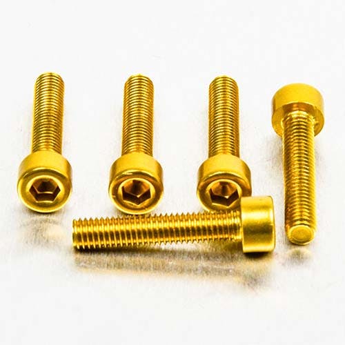 Pro-Bolt プロボルト アルミニウム ソケットキャップボルト M5x(0.80mm)x25mm 5個入りパック (PB525-5) PB525-5G (CDC)【ネット注文限定・別送品】
