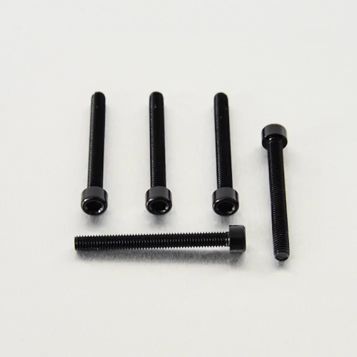 Pro-Bolt プロボルト アルミニウム ソケットキャップボルト M6x(1.00mm)x55mm 5個入りパック (PB655-5) PB655-5BK (CDC)【ネット注文限定・別送品】