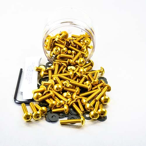 Pro-Bolt プロボルト Aluminium Tub Dome/Fairing Bolts M5 100 Piece ...