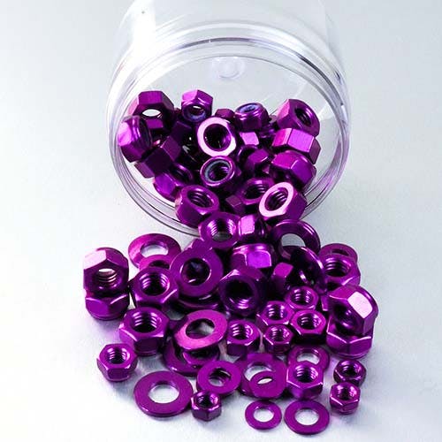Pro-Bolt プロボルト Aluminium Assorted Nut ＆ Washer Tub 100 Piece
