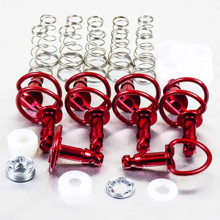 Pro-Bolt プロボルト アルミ クイックリリースピン 19mm Dリング 10個入りパック (QRCLIP1019) QRCLIP1019R (CDC)【別送品】