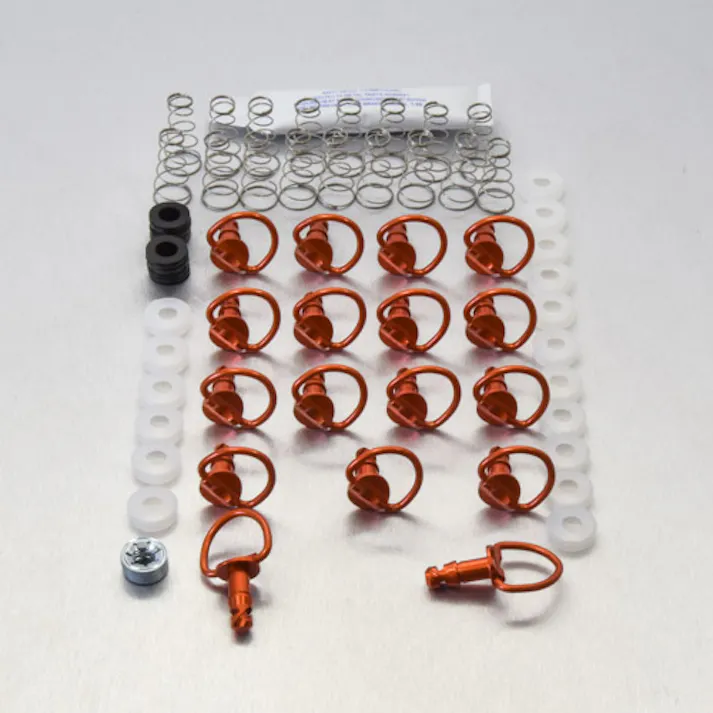 Pro-Bolt プロボルト アルミ クイックリリースピン 17mm Dリング 17個入りパック (QRCLIP1717) QRCLIP1717O (CDC)【別送品】