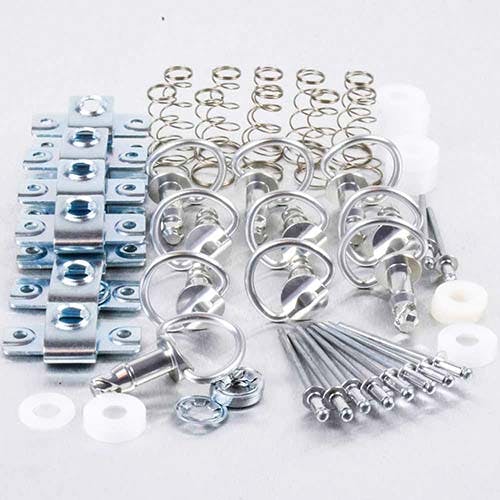 Pro-Bolt プロボルト アルミ クイックリリースピン 19mm Dリング ＆ CLIP6 10個入りパック (QRPACKRIVET19) QRPACKRIVET19S (CDC)【別送品】