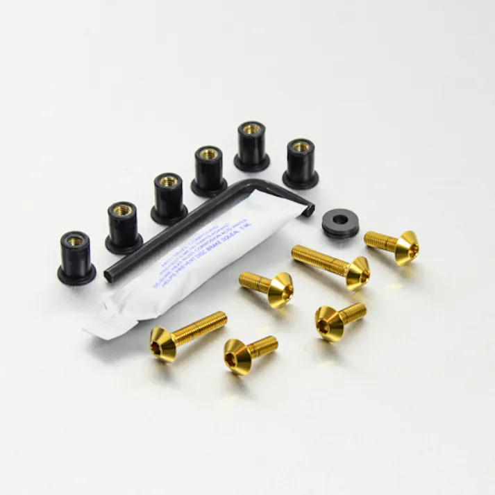 Pro-Bolt プロボルト Stainless Steel Screen Kit 6 Bolt GSXR600/750 K6-K7 (SKSU093SS) SKSU093SSG (CDC)【ネット注文限定・別送品】