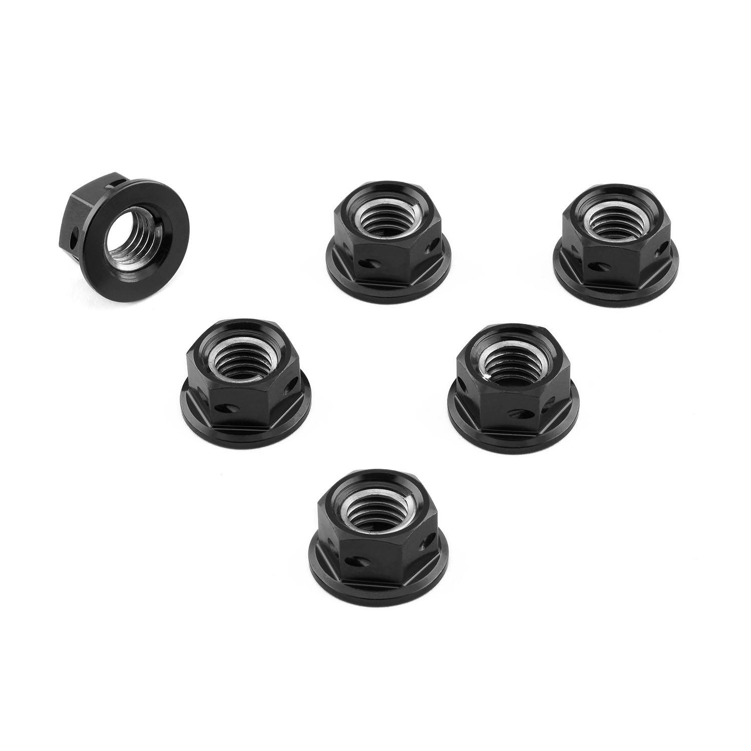 Pro-Bolt プロボルト アルミニウム スプロケットナットs M8x(1.25mm) ドリルド 6個入りパック (SPN8D) SPN8DBK (CDC) その他(ボルト) Pro-Bolt プロボルト アルミニウム スプロケットナットs M8x(1.25mm) ドリルド 6個入りパック (SPN8D) SPN8DBK (CDC) その他(ボルト)