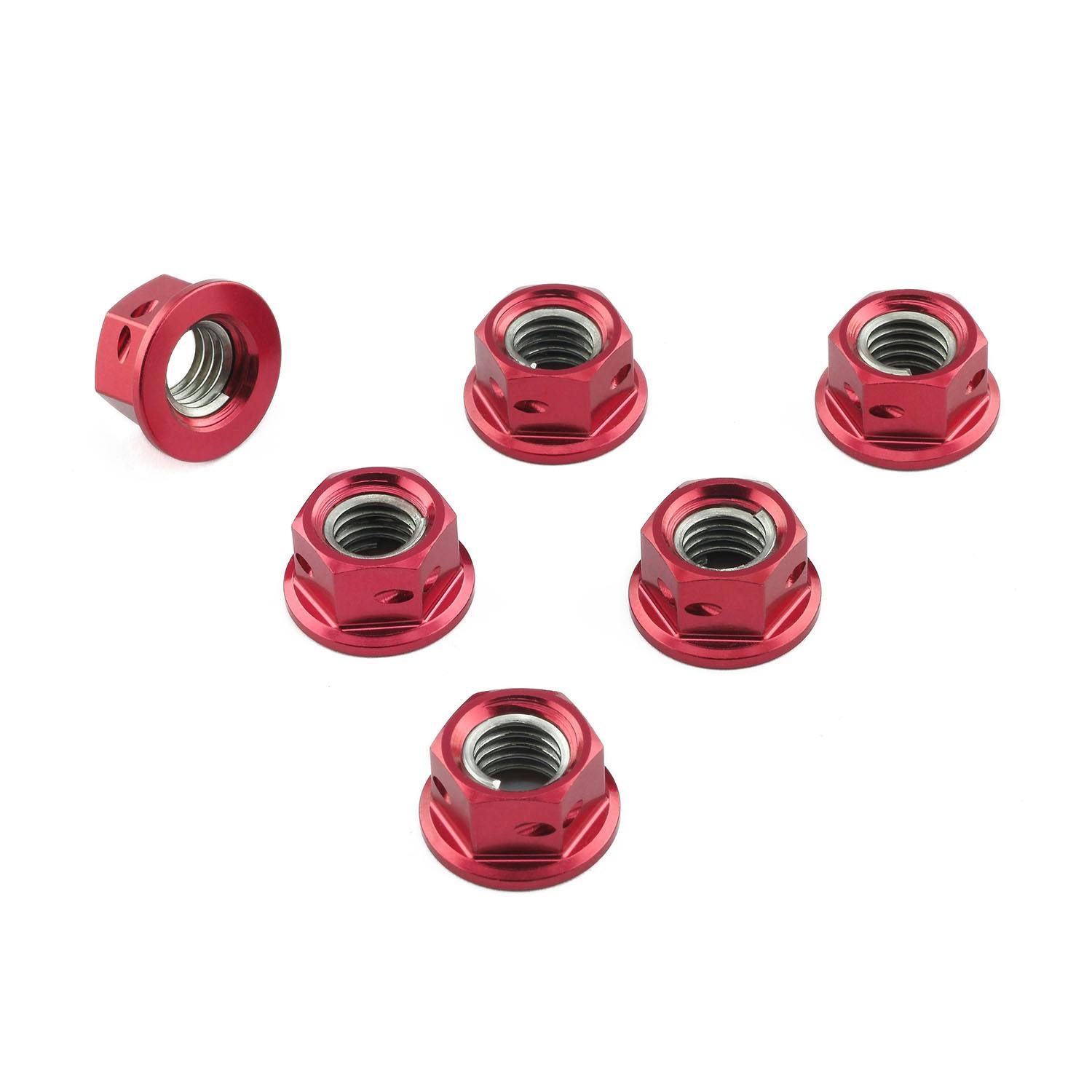 Pro-Bolt プロボルト アルミニウム スプロケットナットs M8x(1.25mm) ドリルド 6個入りパック (SPN8D) SPN8DR (CDC) その他(ボルト) Pro-Bolt プロボルト アルミニウム スプロケットナットs M8x(1.25mm) ドリルド 6個入りパック (SPN8D) SPN8DR (CDC) その他(ボルト)