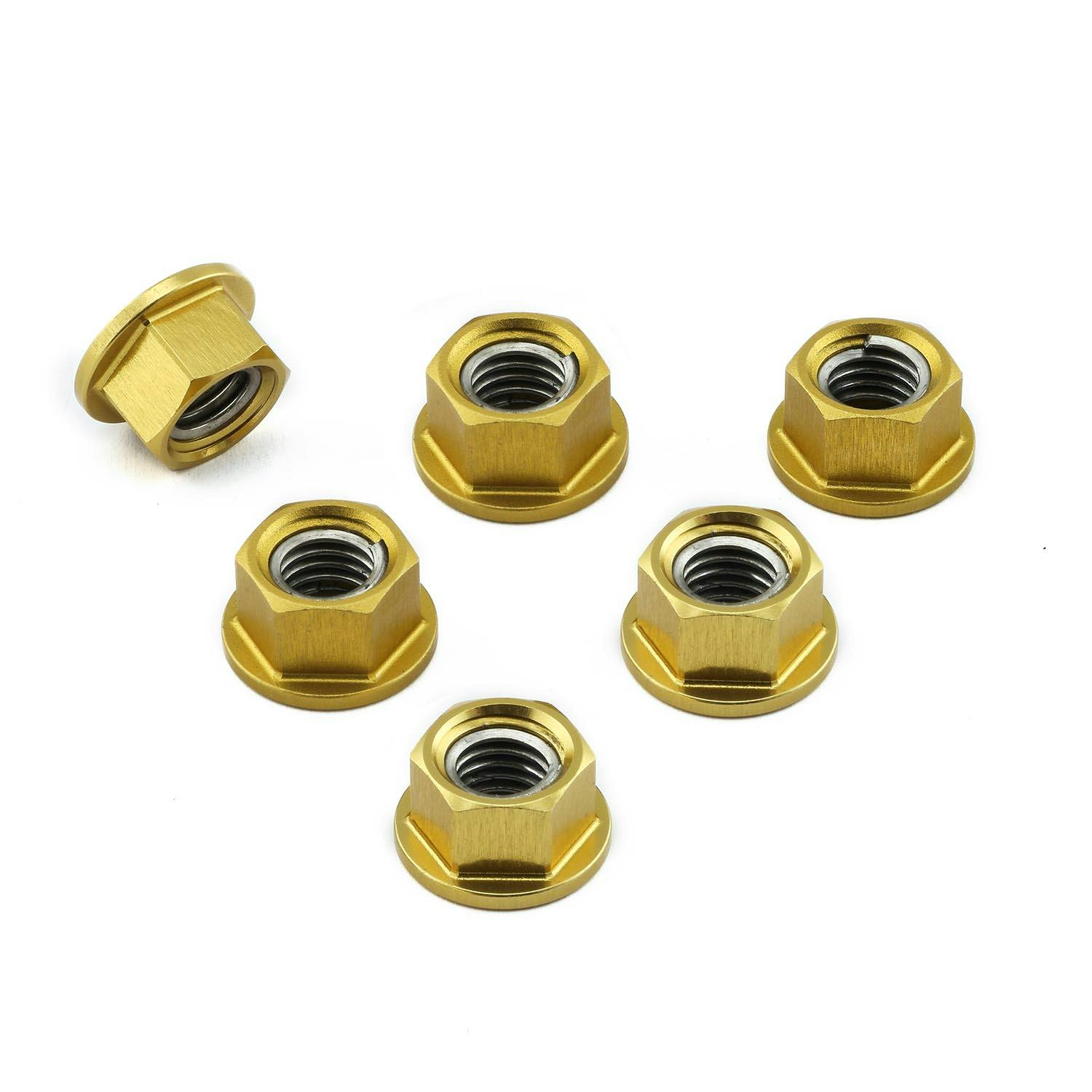 Pro-Bolt プロボルト Aluminium Sprocket Nuts M8x(1.25mm) Pack x6 (SPN8) SPN8G (CDC) その他(ボルト) Pro-Bolt プロボルト Aluminium Sprocket Nuts M8x(1.25mm) Pack x6 (SPN8) SPN8G (CDC) その他(ボルト)