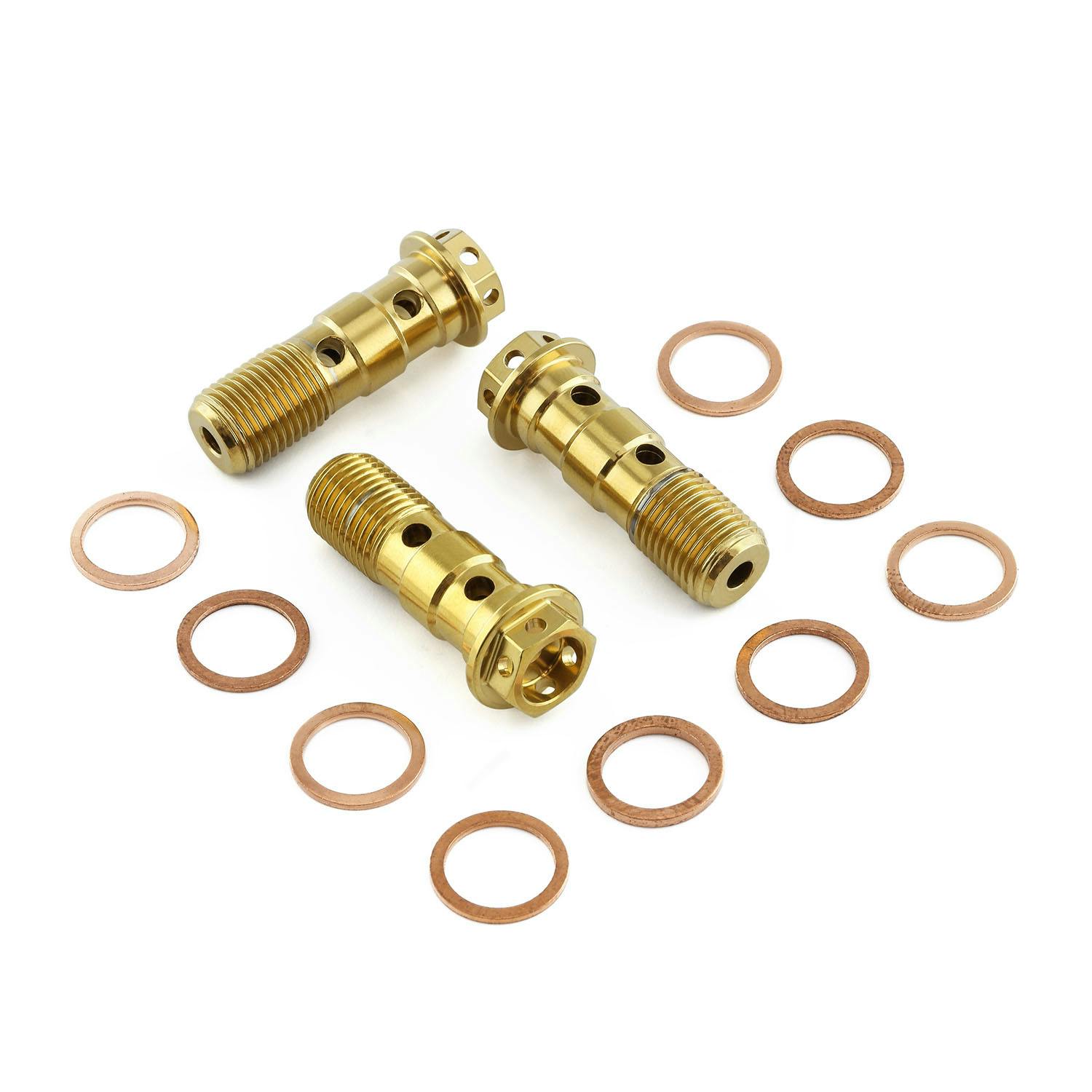 Pro-Bolt �v���{���g Stainless Steel Banjo Bolt Double Race Spec M10x(1.00mm) Setx3 (S �X�e���i�{���g�j