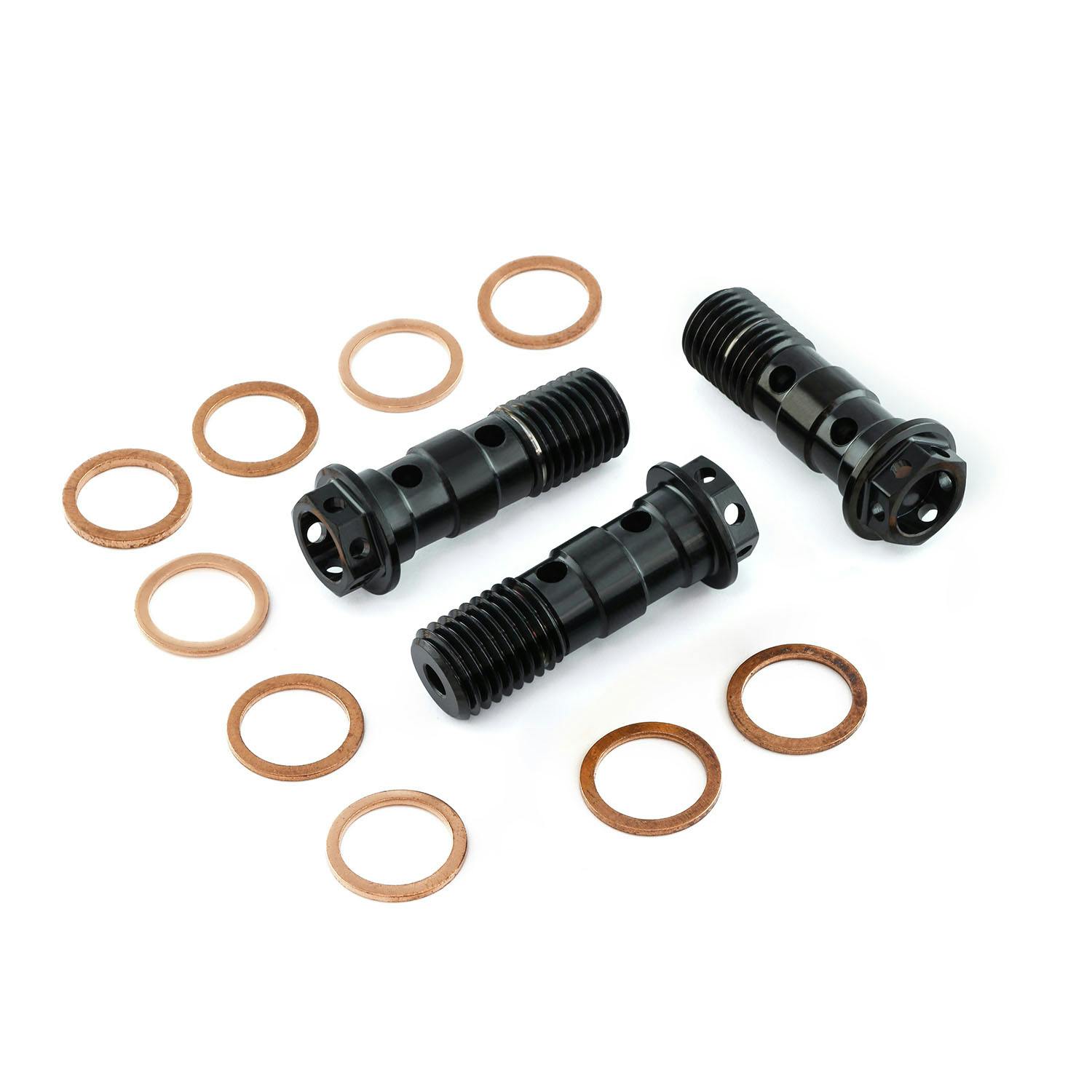 Pro-Bolt �v���{���g Stainless Steel Banjo Bolt Double Race Spec x3 Rear Master Cylind �X�e���i�{���g�j
