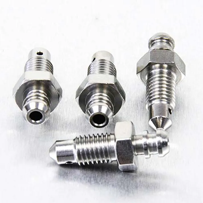 Pro-Bolt プロボルト Stainless Steel Bleed Nipple M7 Rear Brake Mast Cyl Pack x4 (SSBN7KAW-4Z5) (CDC)【ネット注文限定・別送品】
