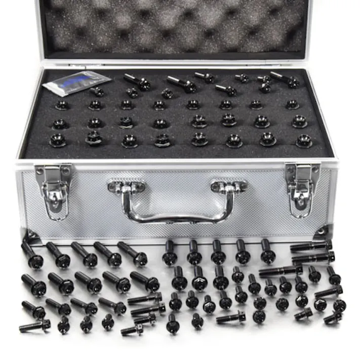 Pro-Bolt プロボルト Stainless Steel Workshop Case 100 Piece Race Spec Bolts (SSWSBOX100R) SSWSBOX100RBK (CDC)【別送品】