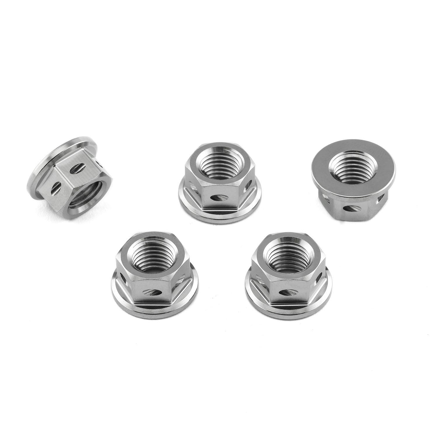 Pro-Bolt プロボルト Titanium Sprocket Nuts M10x(1.25mm) Drilled Pack x5 (TI5SPN10D) ( その他(ボルト) Pro-Bolt プロボルト Titanium Sprocket Nuts M10x(1.25mm) Drilled Pack x5 (TI5SPN10D) ( その他(ボルト)