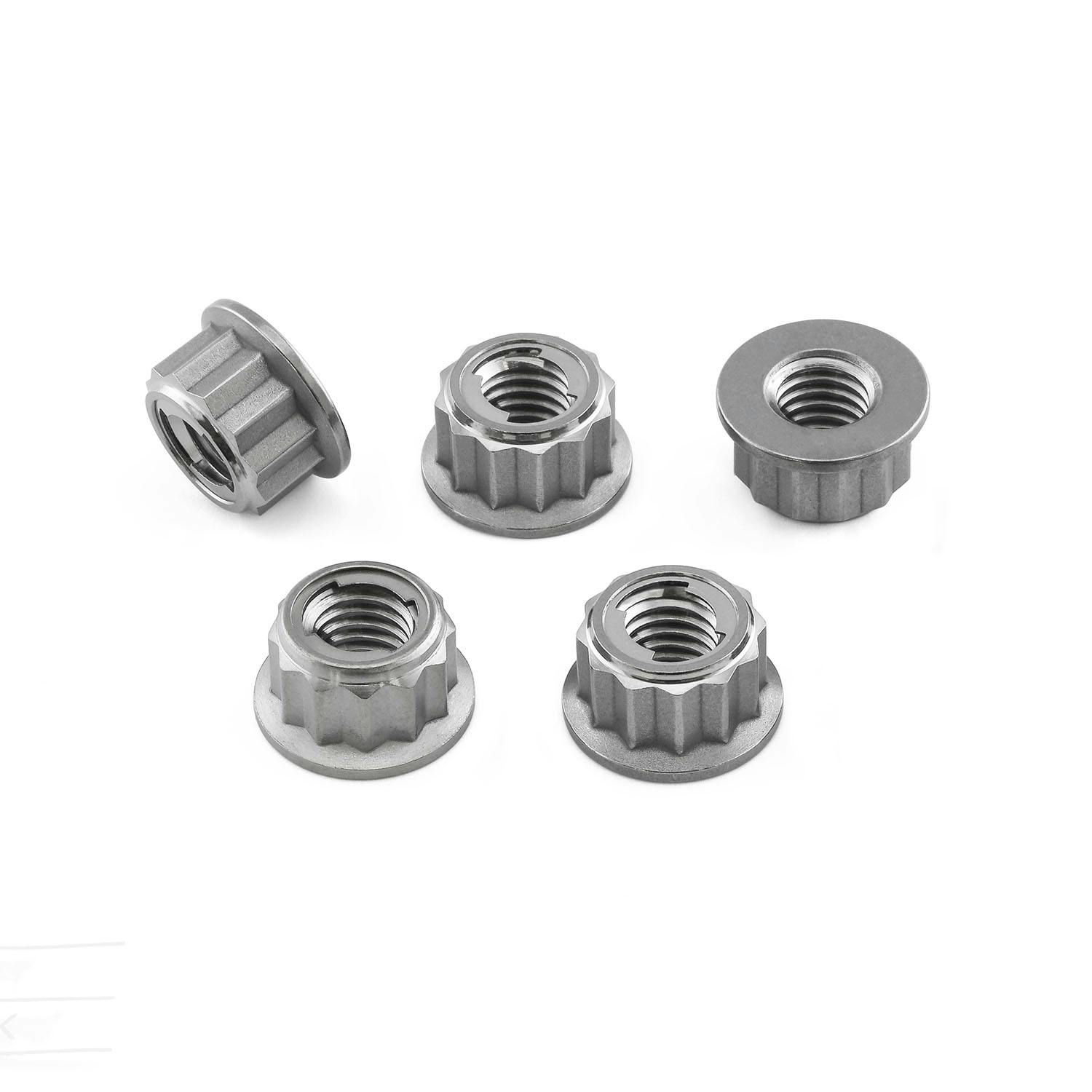 Pro-Bolt プロボルト Titanium Sprocket Nuts M8x(1.25mm) Bi-Hex Lock Pack x5 TI5SPN8BH その他(ボルト) Pro-Bolt プロボルト Titanium Sprocket Nuts M8x(1.25mm) Bi-Hex Lock Pack x5 TI5SPN8BH その他(ボルト)