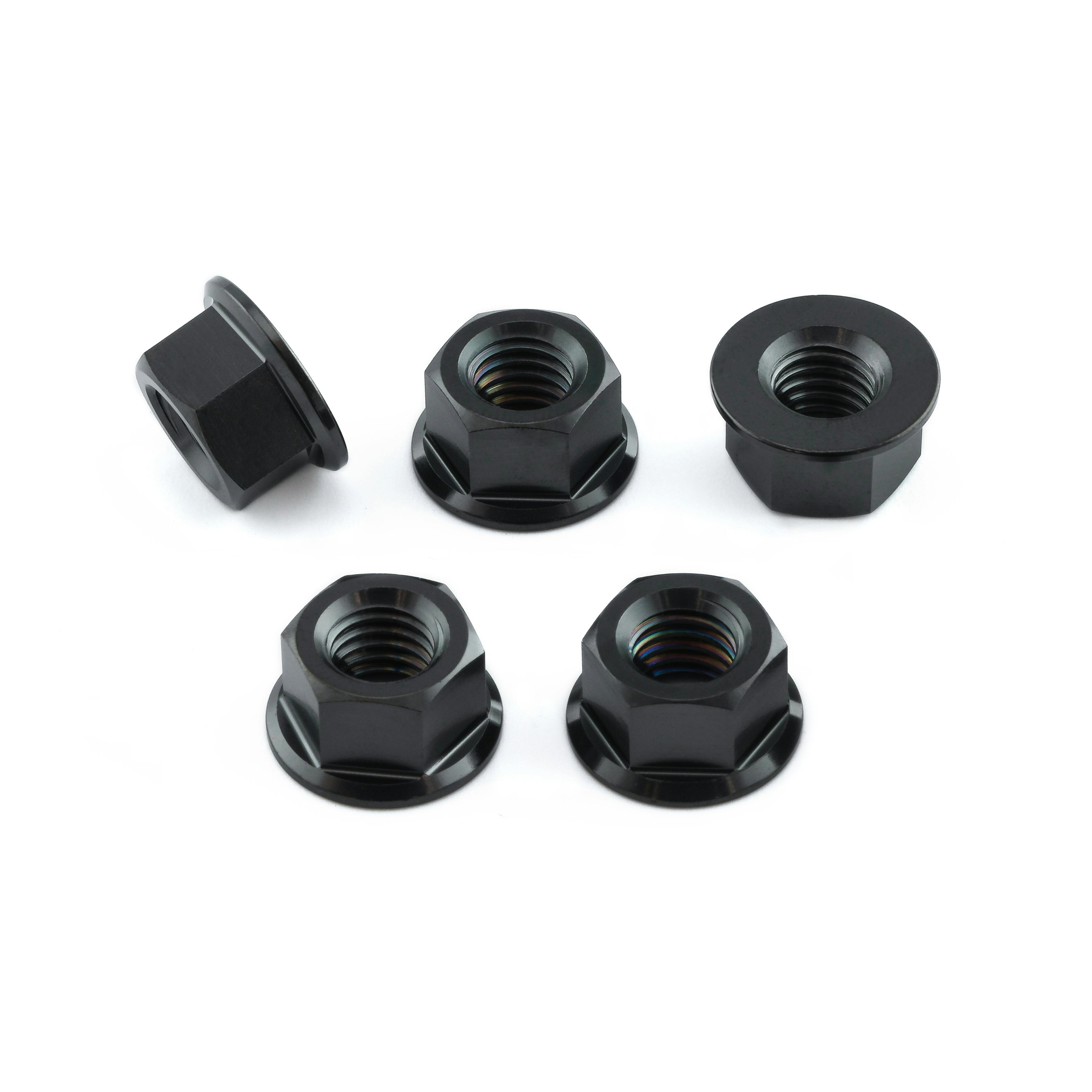 Pro-Bolt プロボルト チタン スプロケットナット M8x(1.25mm) 5個入りパック (TI5SPN8) TI5SPN8BK (CDC) その他(ボルト) Pro-Bolt プロボルト チタン スプロケットナット M8x(1.25mm) 5個入りパック (TI5SPN8) TI5SPN8BK (CDC) その他(ボルト)