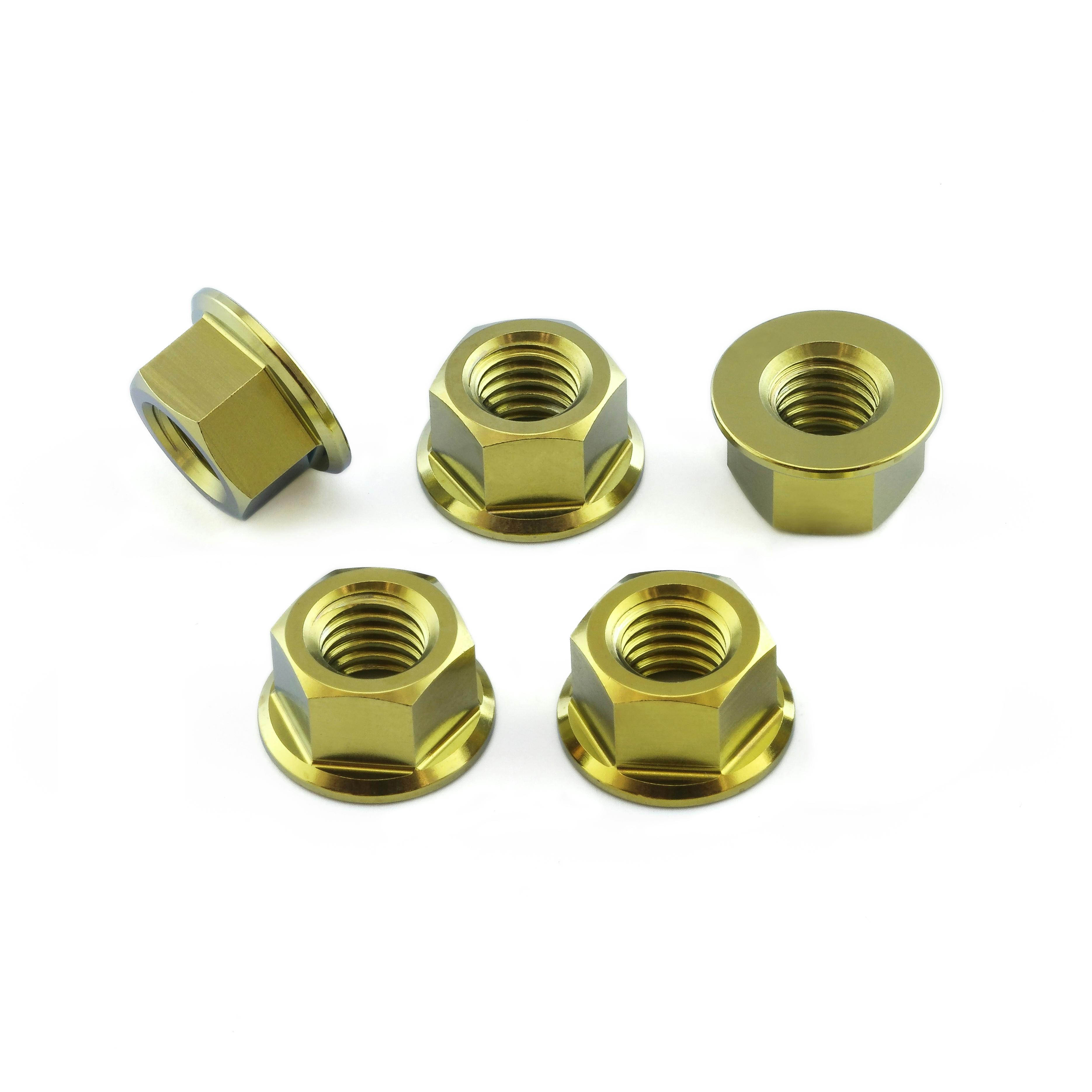 Pro-Bolt プロボルト チタン スプロケットナット M8x(1.25mm) 5個入りパック (TI5SPN8) TI5SPN8G (CDC) その他(ボルト) Pro-Bolt プロボルト チタン スプロケットナット M8x(1.25mm) 5個入りパック (TI5SPN8) TI5SPN8G (CDC) その他(ボルト)