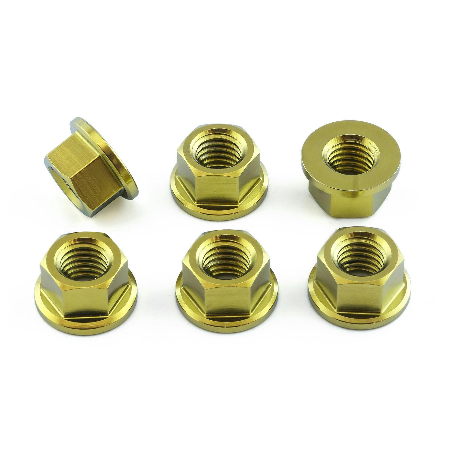 Pro-Bolt プロボルト チタン スプロケットナット M10x(1.50mm) 6個入りパック (TI6SPN10C) TI6SPN10CG (CDC) その他(ボルト) Pro-Bolt プロボルト チタン スプロケットナット M10x(1.50mm) 6個入りパック (TI6SPN10C) TI6SPN10CG (CDC) その他(ボルト)