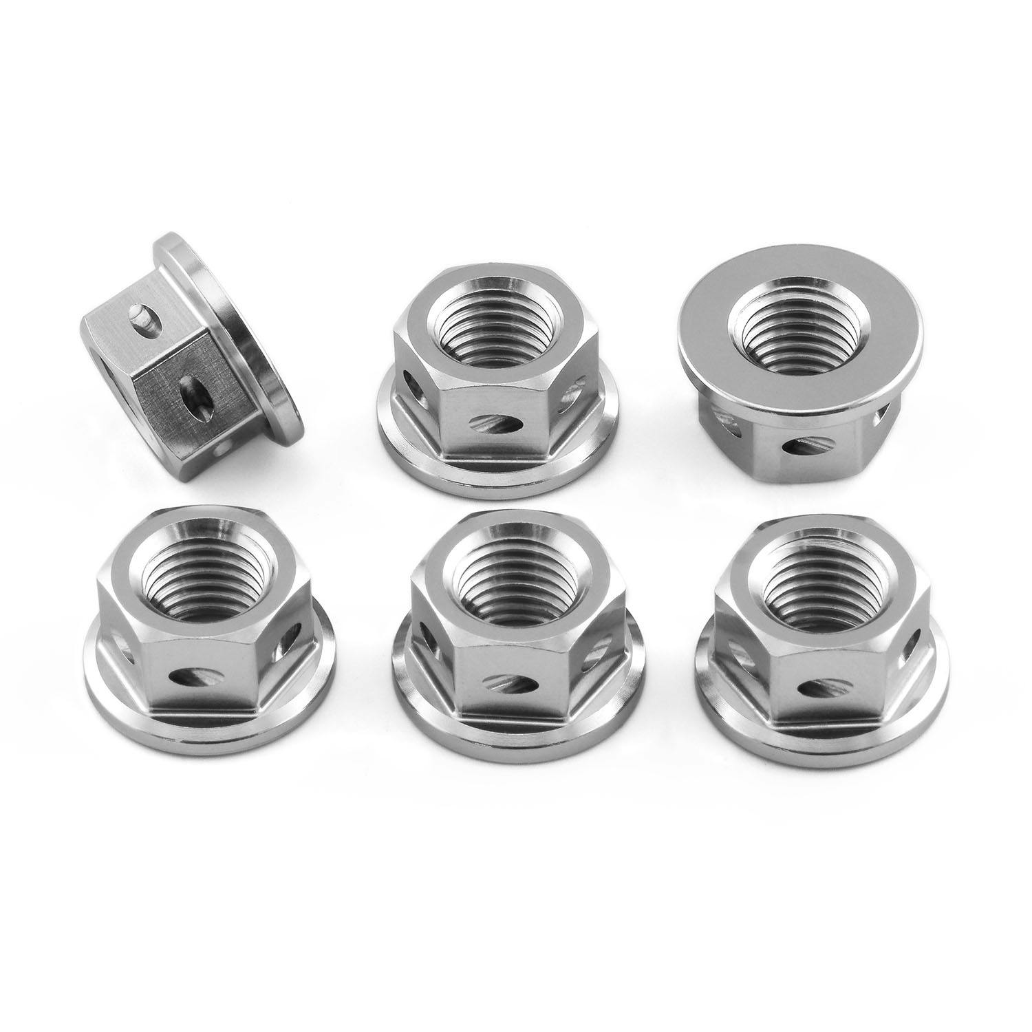 Pro-Bolt プロボルト Titanium Sprocket Nuts M10x(1.25mm) Drilled Pack x6 (TI6SPN10D) ( その他(ボルト) Pro-Bolt プロボルト Titanium Sprocket Nuts M10x(1.25mm) Drilled Pack x6 (TI6SPN10D) ( その他(ボルト)