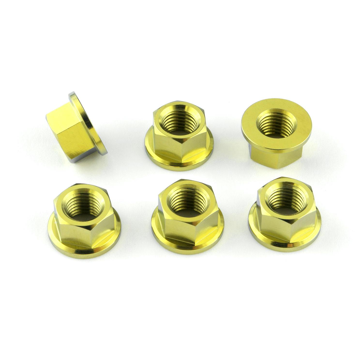 Pro-Bolt プロボルト チタン スプロケットナット M10x(1.25mm) 6個入りパック (TI6SPN10) TI6SPN10G (CDC) その他(ボルト) Pro-Bolt プロボルト チタン スプロケットナット M10x(1.25mm) 6個入りパック (TI6SPN10) TI6SPN10G (CDC) その他(ボルト)