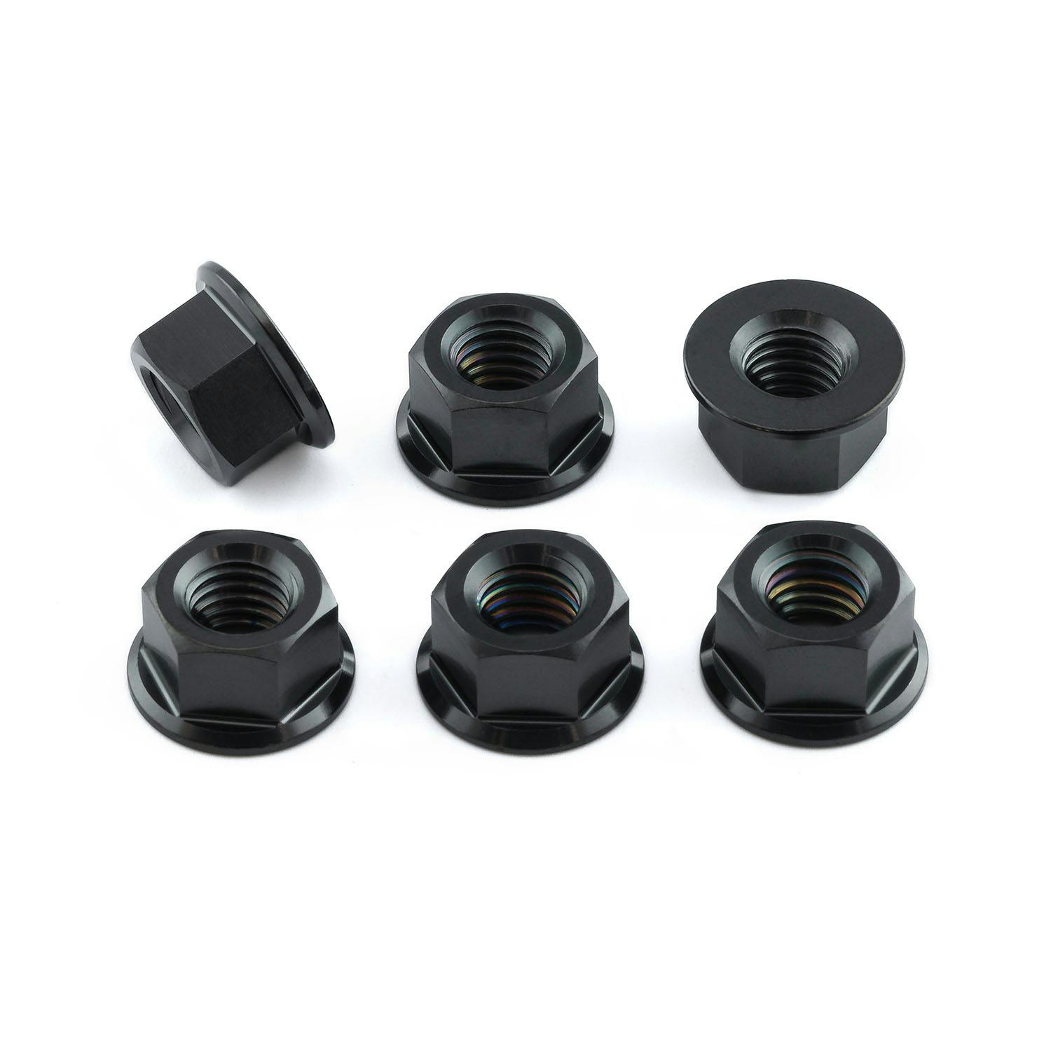 Pro-Bolt プロボルト チタン スプロケットナット M8x(1.25mm) 6個入りパック (TI6SPN8) TI6SPN8BK (CDC) その他(ボルト) Pro-Bolt プロボルト チタン スプロケットナット M8x(1.25mm) 6個入りパック (TI6SPN8) TI6SPN8BK (CDC) その他(ボルト)