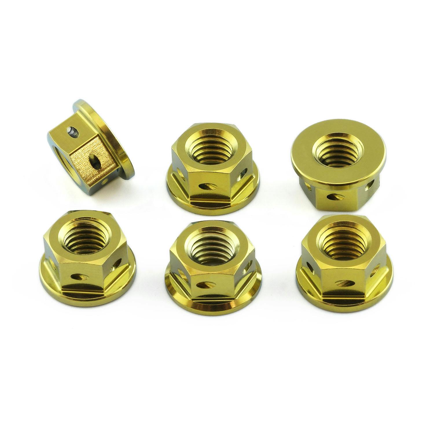 Pro-Bolt プロボルト チタン スプロケットナット M8x(1.25mm) ドリルド 6個入りパック (TI6SPN8D) TI6SPN8DG (CDC) その他(ボルト) Pro-Bolt プロボルト チタン スプロケットナット M8x(1.25mm) ドリルド 6個入りパック (TI6SPN8D) TI6SPN8DG (CDC) その他(ボルト)