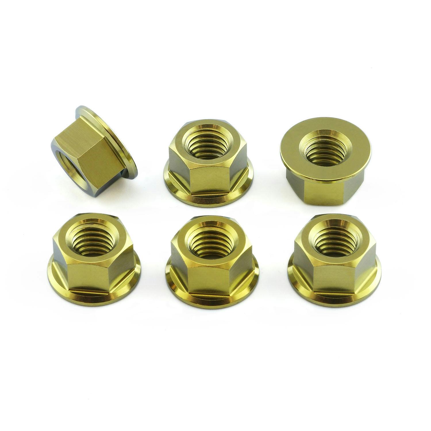 Pro-Bolt プロボルト チタン スプロケットナット M8x(1.25mm) 6個入りパック (TI6SPN8) TI6SPN8G (CDC) その他(ボルト) Pro-Bolt プロボルト チタン スプロケットナット M8x(1.25mm) 6個入りパック (TI6SPN8) TI6SPN8G (CDC) その他(ボルト)