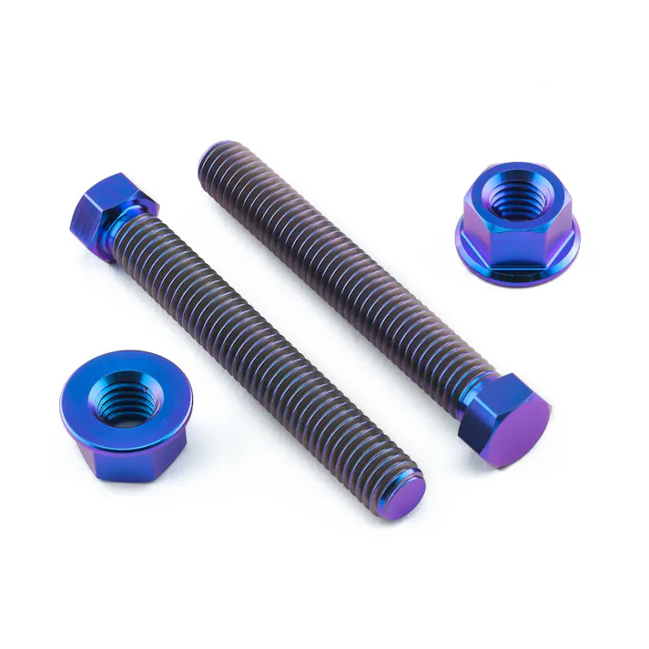Pro-Bolt プロボルト Titanium Axle Adjuster Bolt & Nut Set M8x(1.25mm)x55mm TIAXLE855SETP (CDC)【ネット注文限定・別送品】
