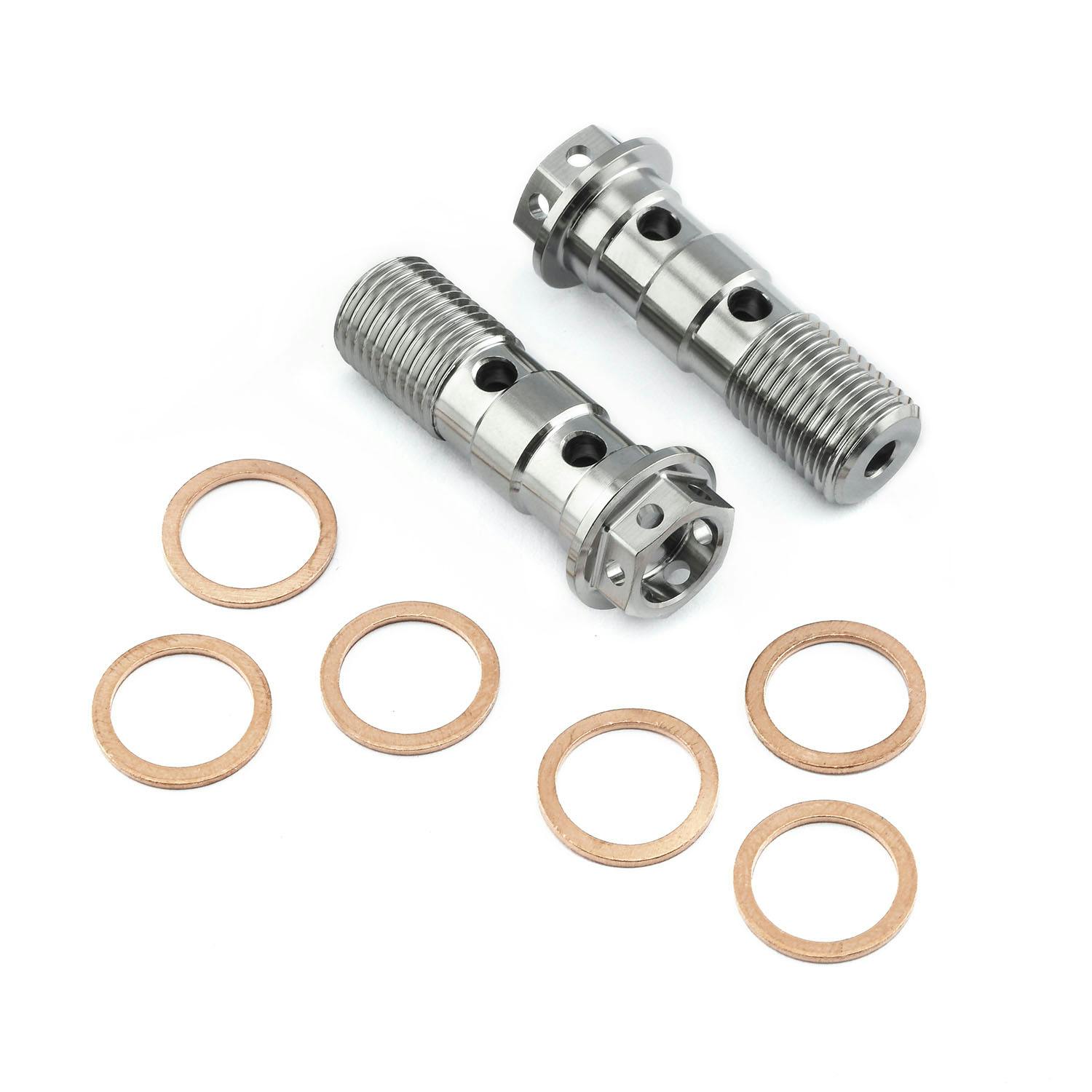 Pro-Bolt プロボルト Titanium Double Banjo Bolt Front Brake Master Cylinder (1.00mm) R その他(ボルト) Pro-Bolt プロボルト Titanium Double Banjo Bolt Front Brake Master Cylinder (1.00mm) R その他(ボルト)