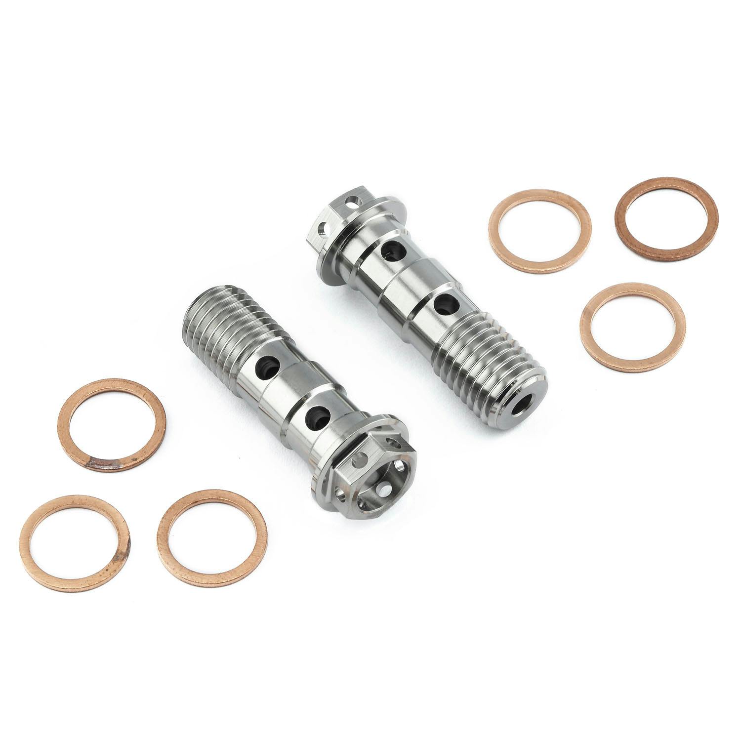 Pro-Bolt プロボルト Titanium Double Banjo Bolt Front Brake Master Cylinder (1.25mm) R その他(ボルト) Pro-Bolt プロボルト Titanium Double Banjo Bolt Front Brake Master Cylinder (1.25mm) R その他(ボルト)