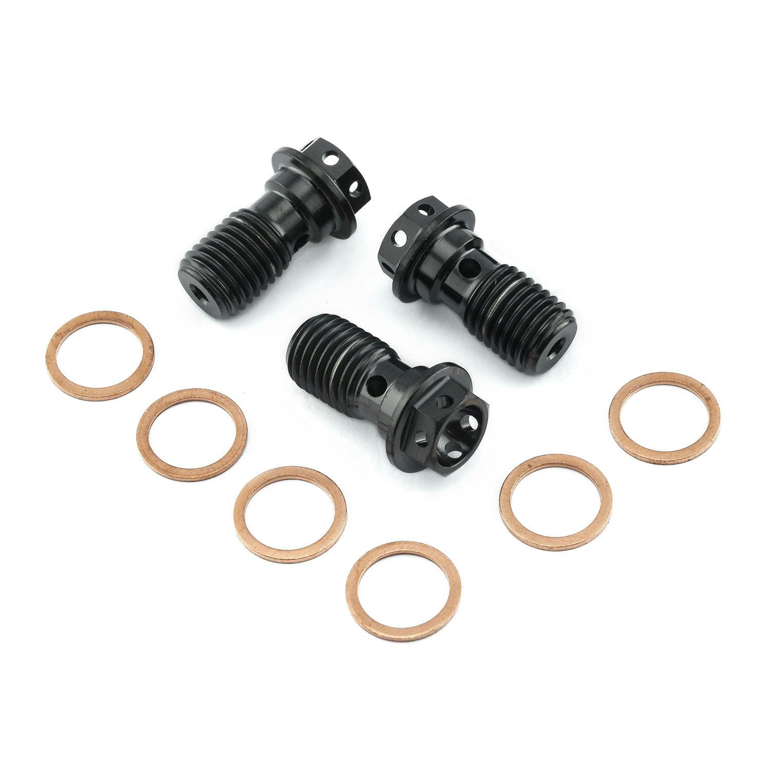 Pro-Bolt v{g Titanium Single Banjo Bolt Front Brake Caliper (1.25mm) Race Spec ̑i{gj