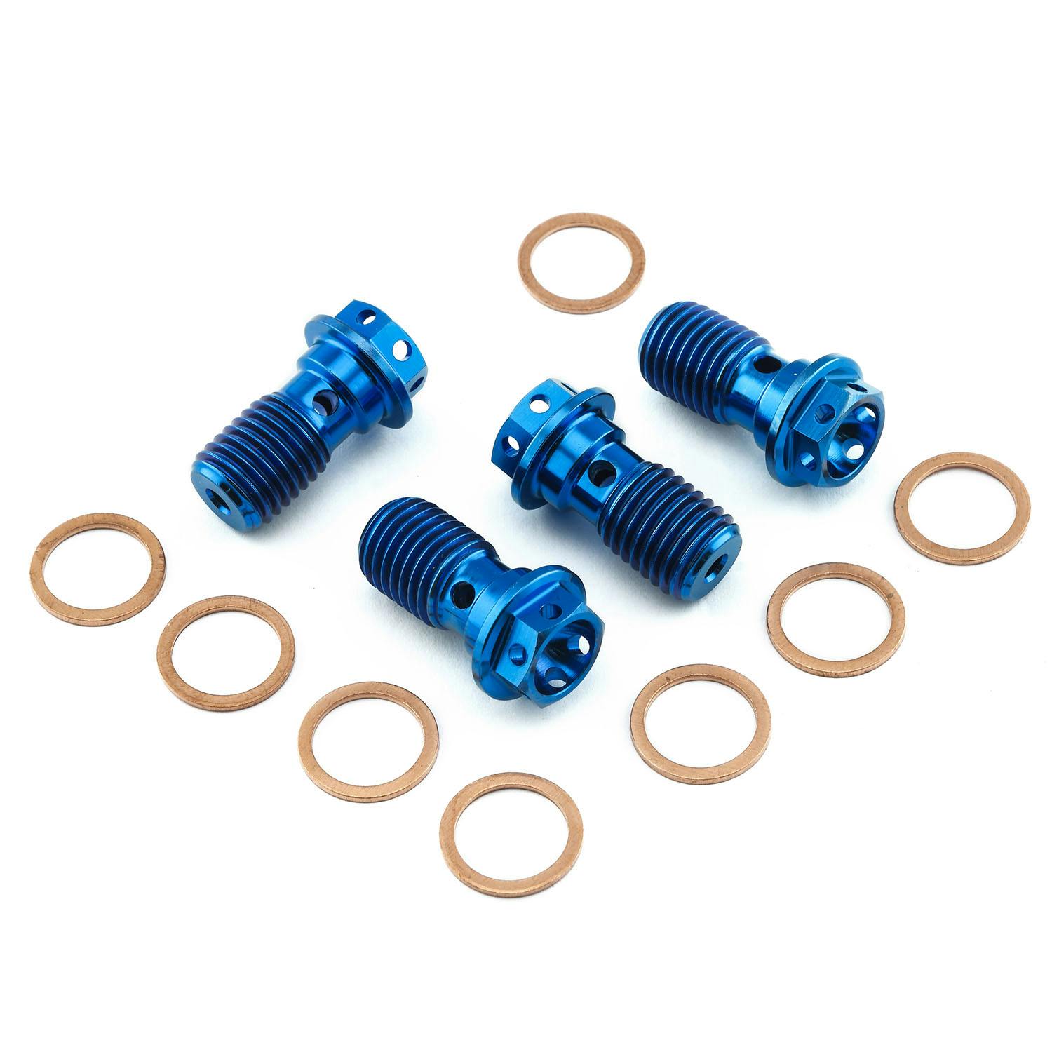 Pro-Bolt v{g Titanium Single Banjo Bolt M10x(1.25mm) Race Spec Pack x4 TIBANJO ̑i{gj