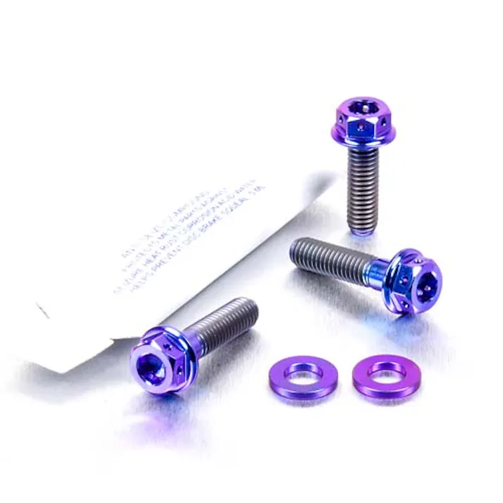 Pro-Bolt プロボルト Titanium Brake & Clutch Lever Perch Pinch Bolt Kit DualDrive (TIBCPERCH120DD) TIBCPERCH120DDP (CDC)【ネット注文限定・別送品】