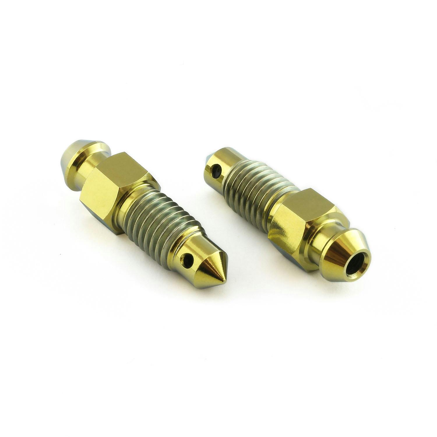 Pro-Bolt プロボルト Titanium Bleed Nipple M7 Clutch Pack x2 (TIBN7-2Z3) TIBN7-2Z3G (C その他(ボルト) Pro-Bolt プロボルト Titanium Bleed Nipple M7 Clutch Pack x2 (TIBN7-2Z3) TIBN7-2Z3G (C その他(ボルト)