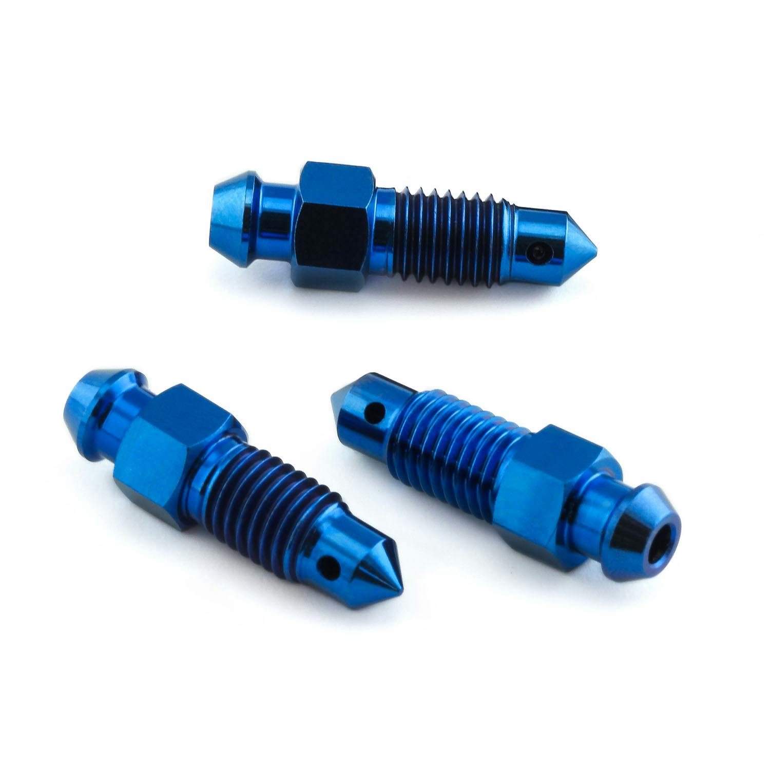 Pro-Bolt プロボルト Titanium Bleed Nipple M7 Rear Brake Caliper Pack x3 (TIBN7-3Z2) T その他(ボルト) Pro-Bolt プロボルト Titanium Bleed Nipple M7 Rear Brake Caliper Pack x3 (TIBN7-3Z2) T その他(ボルト)