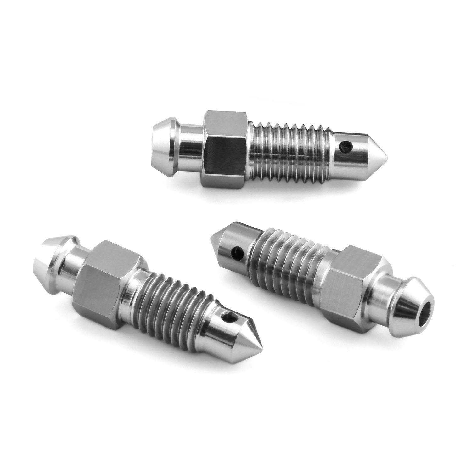 Pro-Bolt プロボルト Titanium Bleed Nipple M7 Front Brake Master Cylinder Pack x3 (TIB その他(ボルト) Pro-Bolt プロボルト Titanium Bleed Nipple M7 Front Brake Master Cylinder Pack x3 (TIB その他(ボルト)