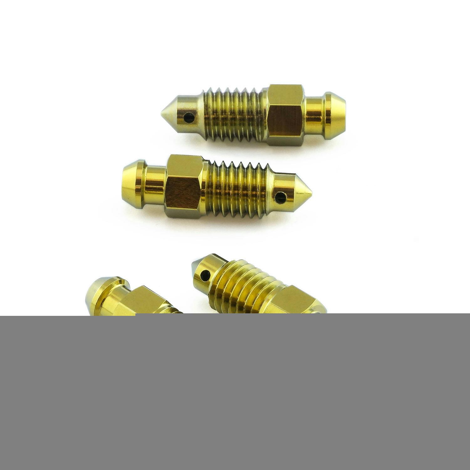 Pro-Bolt プロボルト Titanium Bleed Nipple M8 x (1.25mm) Clutch Pack x4 TIBN8-4Z3G (CD その他(ボルト) Pro-Bolt プロボルト Titanium Bleed Nipple M8 x (1.25mm) Clutch Pack x4 TIBN8-4Z3G (CD その他(ボルト)