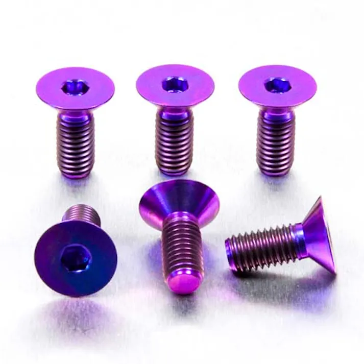 Pro-Bolt プロボルト チタン カウンターシャンクボルト M8 x 20mm 6パック スプロケット スタッズ (TICS820-6) TICS820-6P (CDC)【ネット注文限定・別送品】