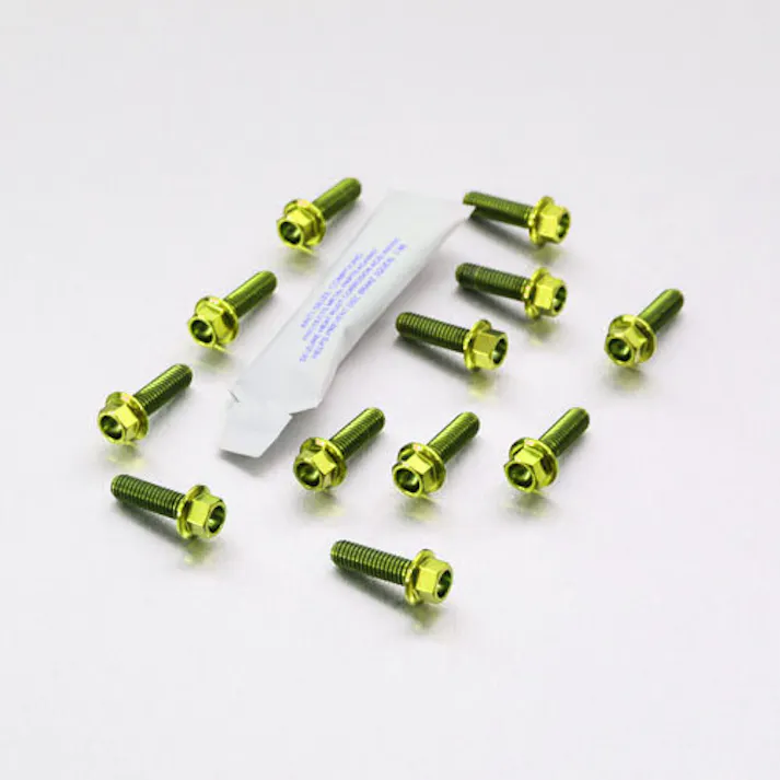 Pro-Bolt プロボルト Titanium Disc Bolts Front M6x20mm Flanged Hex Pack x12 (TIDISCKIT-EZ1) TIDISCKIT-EZ1G (CDC)【別送品】
