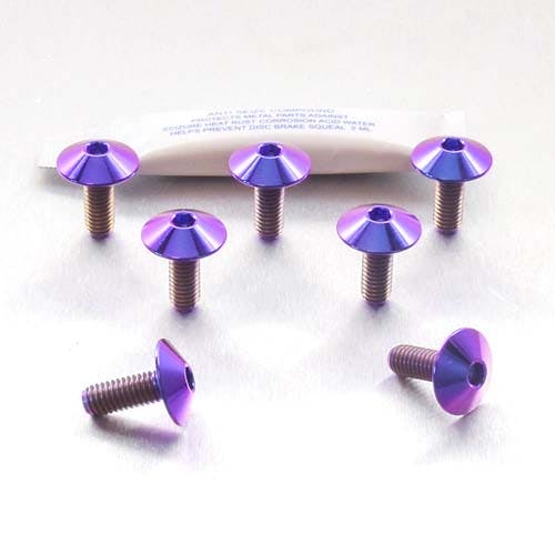 Pro-Bolt プロボルト Titanium Exhaust Heat Shield Mount Bolt Kit (TIEXHEATSHIELD60) TIEXHEATSHIELD60P (CDC)【別送品】