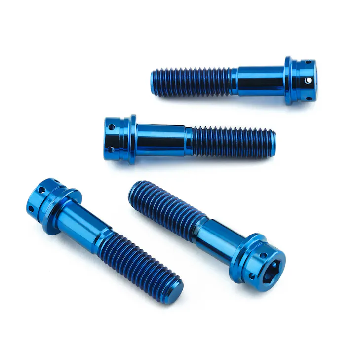 Pro-Bolt プロボルト Titanium Front Axle Pinch Bolt Kit Flanged Cap Head Race Spec (TIFAPINCH760) TIFAPINCH760B (CDC)【別送品】