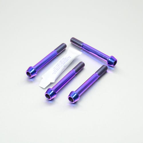 Pro-Bolt プロボルト Titanium Front Brake Radial Caliper Mount Bolt Kit M10x(1.25mm)x80mm Tapered Socket (TIFBRADIALSC80) TIFBRADIALSC80P (CDC)【別送品】