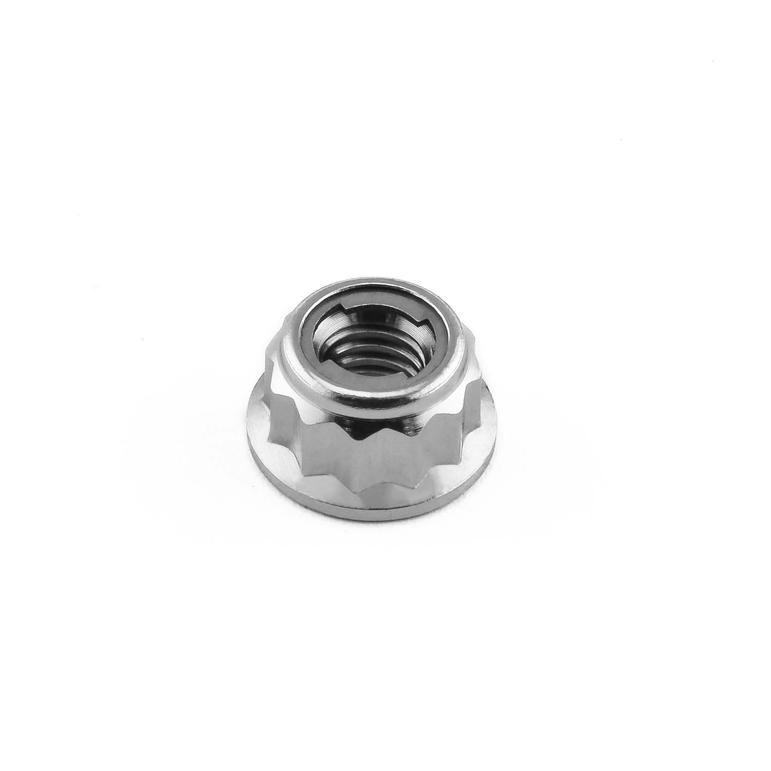 Pro-Bolt プロボルト Titanium Flanged Metal Lock Nut Bi-Hex M6x(1.00mm) (TILOCKNUTBH6) その他(ボルト) Pro-Bolt プロボルト Titanium Flanged Metal Lock Nut Bi-Hex M6x(1.00mm) (TILOCKNUTBH6) その他(ボルト)