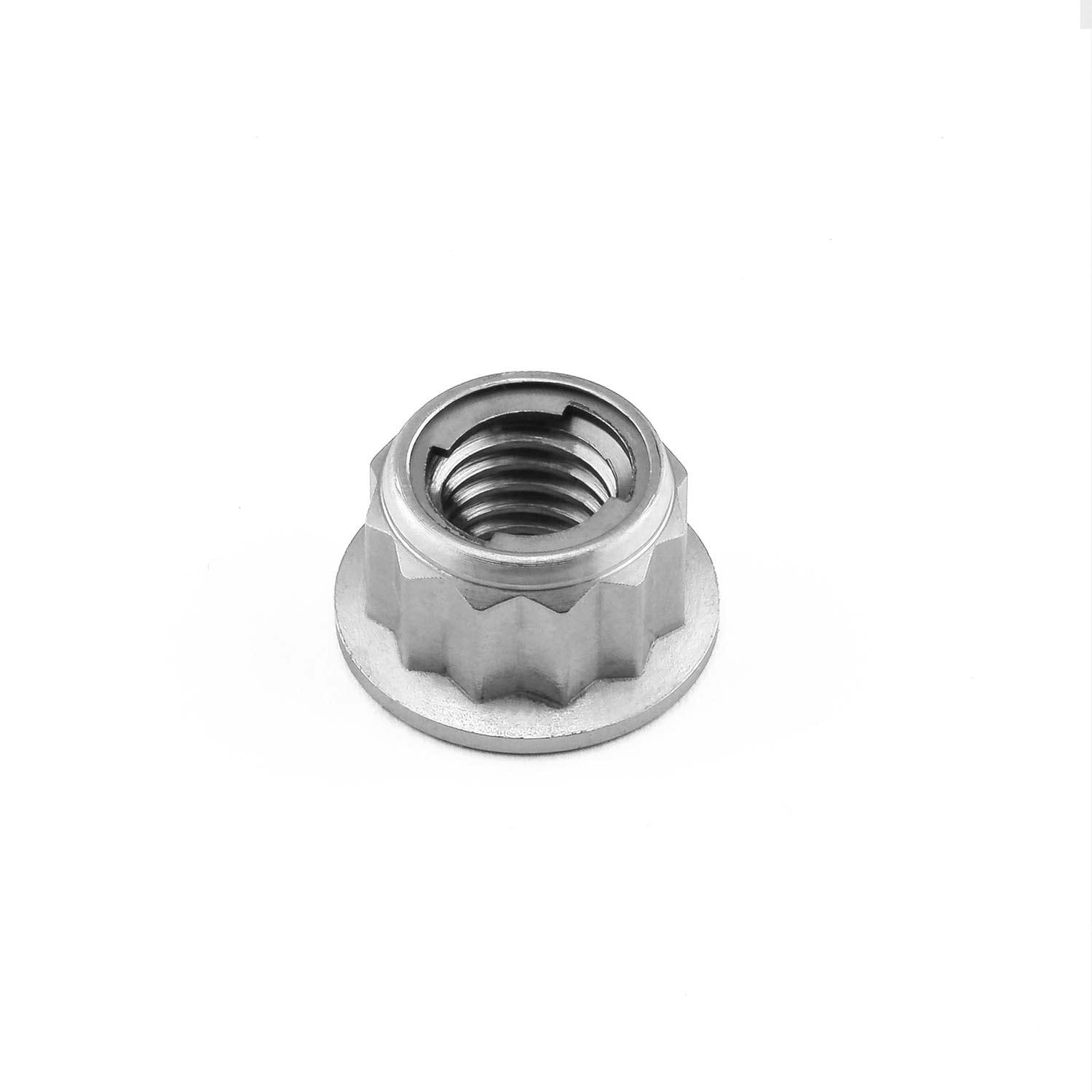 Pro-Bolt プロボルト Titanium Flanged Metal Lock Nut Bi-Hex M8x(1.25mm) (TILOCKNUTBH8) その他(ボルト) Pro-Bolt プロボルト Titanium Flanged Metal Lock Nut Bi-Hex M8x(1.25mm) (TILOCKNUTBH8) その他(ボルト)